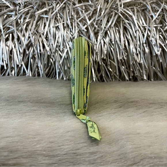 Vera Bradley Citron 2006 Travel Wallet Yellow Green Blue Y2K Zipper Passport - Picture 4 of 12